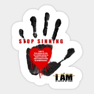 Stop Sinning Sticker